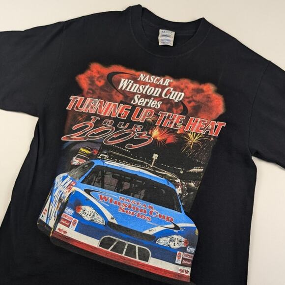 Nascar Winston Cup Series Turning Up The Heat Tour 2003 Vintage Y2K Shirt Large - Picture 3 of 7